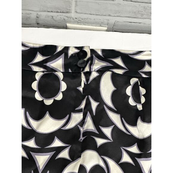 NWT Banana Republic Silk A Line Skirt Black White Size 10 MSRP $79.00 *See Desc* - Picture 7 of 12